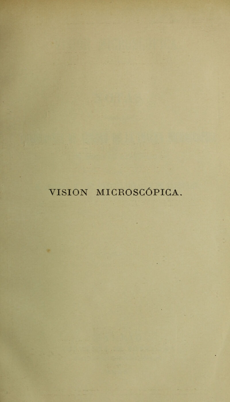 VISION MICROSCÓPICA.