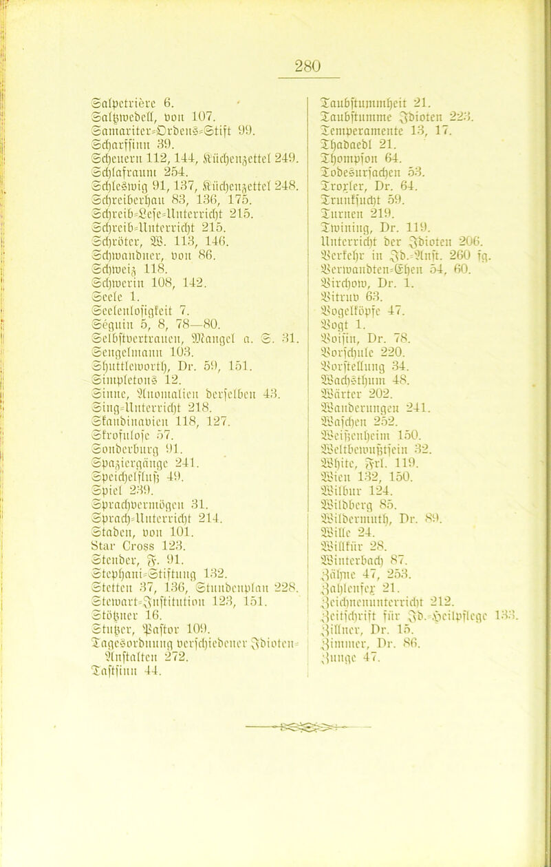 Salpetrierc 6. SalgwebeH, öon 107. Samariter=£)rben§*Stift 99. Sdfarffinu 39. Sdjcnern 112,144, Ä'üd}engettel 249. Sdflafraitm 254. ®cf)tc§luig 91,137, Mdjcujettel 248. 3d)reiberf)ait 83, 136, 175. Sd)rei6=Sefe=llntcrricI)l 215. Sd)rcib=ltutcrrid)t 215. Sdfrötcr, 303. 113, 146. Sdpuanbner, non 86. ©cf)tr)ei§ 118. Schwerin 108, 142. Seele 1. Scclculofigfeit 7. Seguiu 5, 8, 78—80. Selbftüertraucn, Mangel a. ©. 31. Sengelmanit 103. SfjuttleiDOi'tl), Dr. 59, 151. SintpIetonS 12. Sinne, Anomalien bcr]‘e(bcn 43. Sing4tnterrid)t 218. Sfaitbinaüien 118, 127. Sfrofulofc 57. Sonberburg 91. Spaziergänge 241. Spcidjelfütg 49. Spiel 239. Sprad)üermügen 31. 3prad)4lnterrid)t 214. Staben, non 101. Star Cross 123. Stenber, 5'- 91. StepfjnnDStiftnng 132. Stetten 37, 136, Stnnbeitpfan 228. Steiuart^nftitution 123, 151. Stöpner 16. Stnpcr, ißaftor 109. TageSorbmtng ucrfdjiebeuer ^fbioten 21nftalten 272. Taftfimt 44. Taubftummfjcit 21. Taubftumme Sbioten 223. Temperamente 13, 17. Tfyabaebl 21. Tfyompfon 64. Tobeäitrfadjcn 53. Tropler, Dr. 64. Trunffudjt 59. Turnen 219. Ttnining, Dr. 119. Unterricht ber Santen 206. 33erfel)r in Sb.ÜIttft. 260 rg. ®ermanbten=St)cn 54, 60. S3ird)otu, Dr. 1. ißitrno 63. 2$oqeIföpfc 47. 2>ogt 1. 2$oifin, Dr. 78. 2$orfd)uIc 220. 3Sorfteltung 34. 9Bad)§tI)um 48. SSarter 202. ^Säuberungen 241. SSafdjen 252. 3ScifienI)eim 150. äSeltbetoujjtfein 32. äßljite, Sri. 119. SEBicu 132, 150. SBiffmr 124. SSilbberg 85. 'iSilbcrnintb, Dr. 89. 2MIe 24. 210IIfür 28. SSintcrbad) 87. 3äljne 47, 253. 8al)lenfcp 21. 8eidmennnterrid)r 212. ^citjdirift für flb- .\Vilnilcqc 13 ’fillncr, Dr. 15. Simutcr, Dr. 86. 8unqc 47.