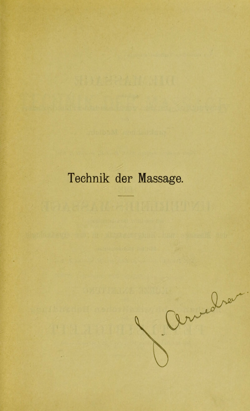 Teehnik der Massage.