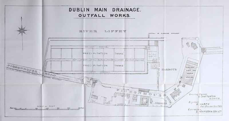 DUBLIN MAIN TFALL DRAINAGE. WORKS. ILd I IF5 W IE Contractors, S. PEA RSON& SON, U.° Consulting Engineer, CHATTERTON UK. Unsl. (C.<£° HARTY, Past-President Inst.tEJE.l