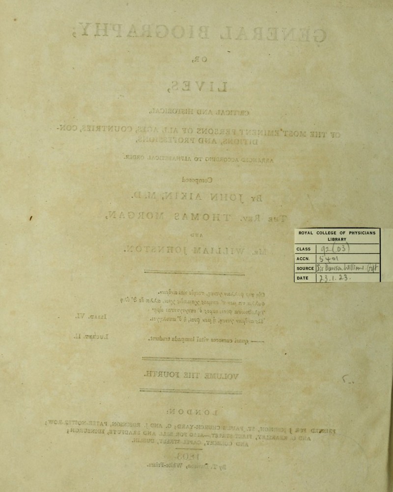 tZ3 IIJfTKUOO ' A C si (, > / i a OLiOTciiii u,:a .r/.'ori >r» •;o 2M02. :• .’j; : ,;: • o-t -.'.yyi*! QUA tf’» : ’ iU v®. Oi- orri yor . \ L^*oqmo3 r A i ■ i ■ • v *■ -f ‘ Aug ycl c /• M OUT «v,. ’ a1- r •■:0 T-.7nO[ T/T AI J TI •;.■ .CAIcI JI*Au J • ' : ■ (<->- i% »XX» ..^v v'.-XK^ v-Vj- :•> \ -U> r.$ o *to^- ns>\,. it’...';. ■r C;'Aory ,isu^ ?: ,p»?v .Irubeii cLr.'TfKr.l Izllv z.s'.oe'Uji i xnp , ■ til 1 ROYAL COLLEGE OF PHYSICIANS LIBRARY CLASS ACCN. b Mr0' SOURCE Jif :j\^r PATE •HTflUOT Hi. T AT c.k iMoanoj AH ,1102/.-;( ;* .t 0HA ,y „ iai «aiaiaAJ»a lma . j ij^os o *ia t? m - * '• 1 * w G-* • . - - ■ r/jzt * *4 \ *