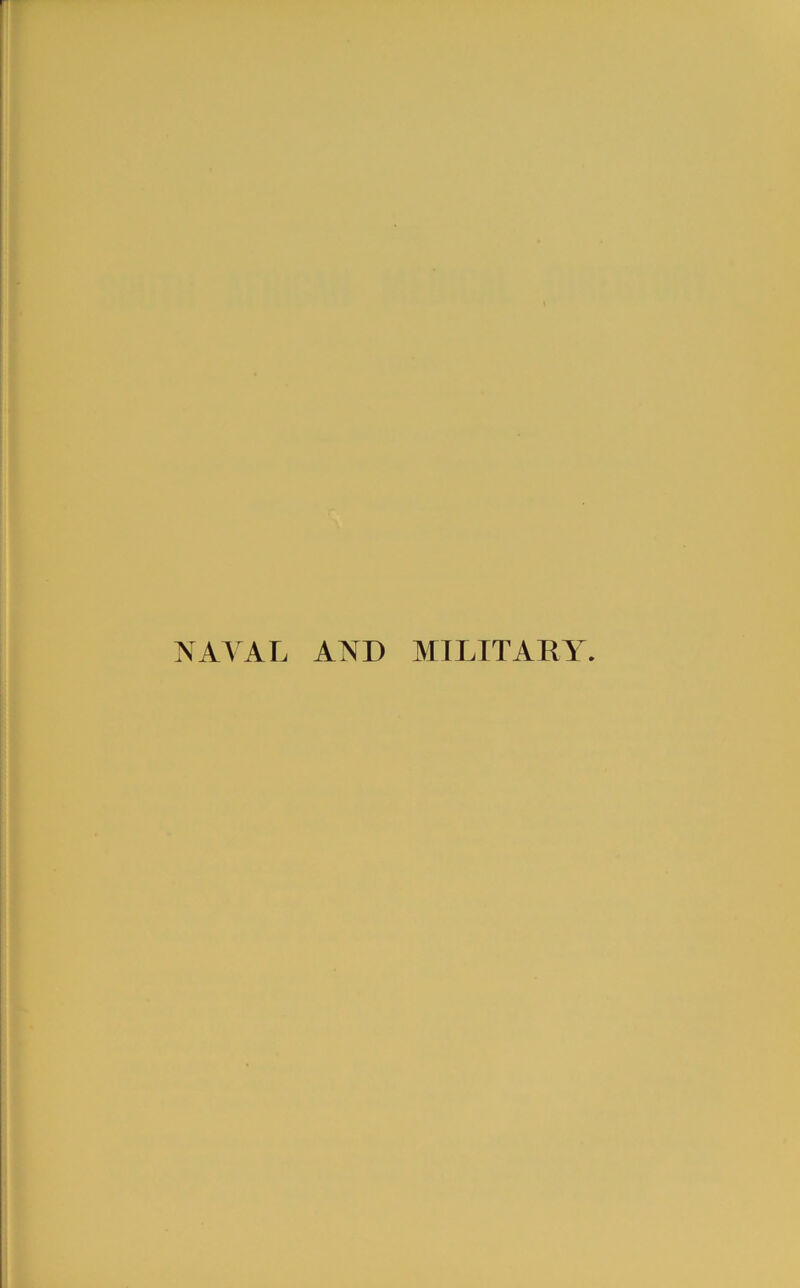 NAVAL AND MTLTTARAL
