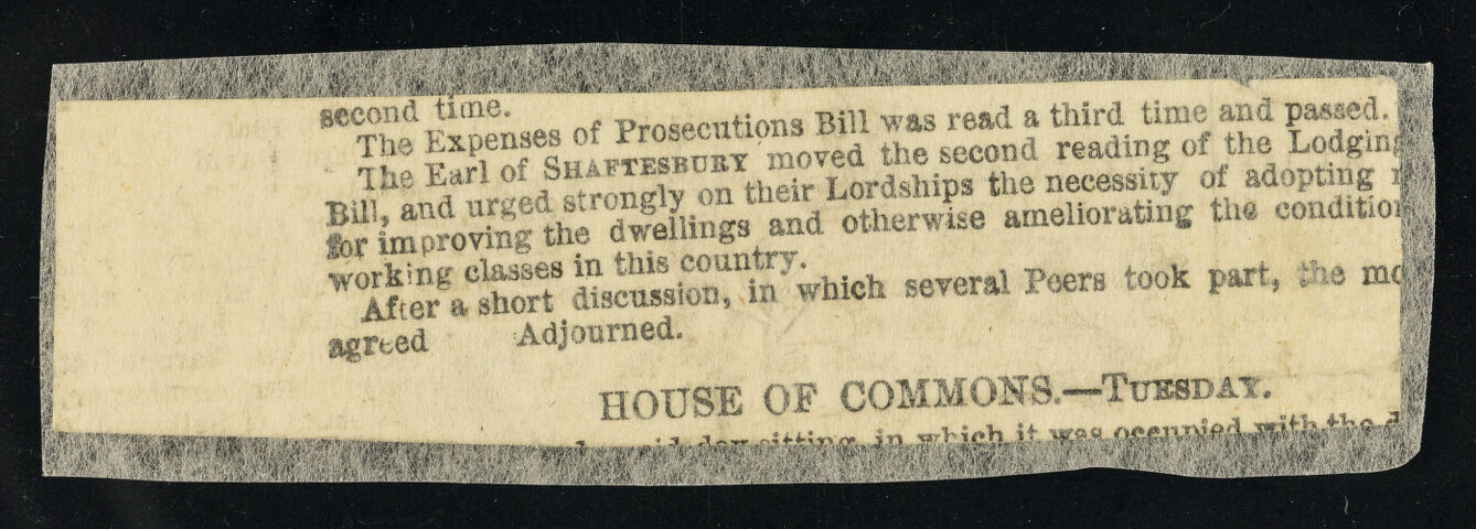 [Newspaper cutting about a 40 stone man, William Ball, known as John Bull who worked for the Colebrook-dale company of ironmasters. ].
