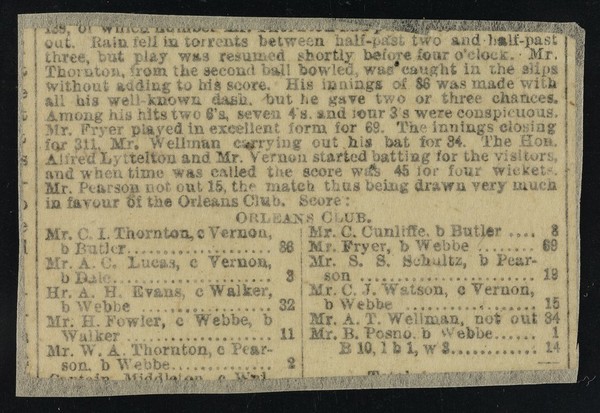 [Newspaper clipping (1880) advertising an appearance by Chang, the Fychow giant, and Von Brustad,  at the Royal Aquarium, London].