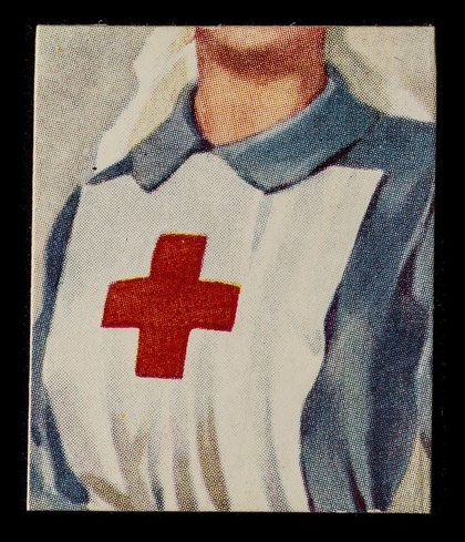 [Postcard showing a Red Cross nurse (V.A.D.) cut into 12 pieces to make a jigsaw. Same as EPH464:39].