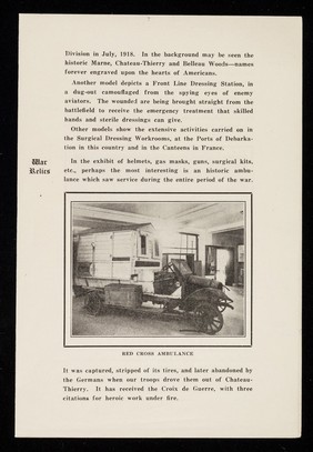 [Leaflet about the American Red Cross headquarters in Washington, D.C., its history and its museums areas].