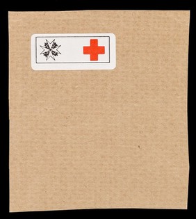 [British Red Cross Society / Order of St. John sticker, as used in 1992].