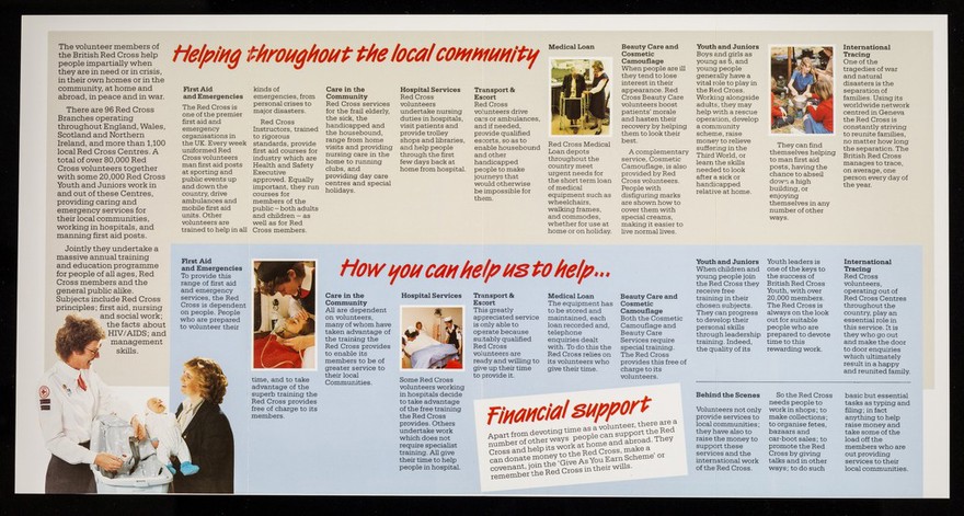 [Leaflet introducing the British Red Cross Society].