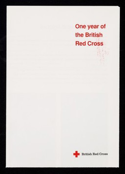 [Leaflet about the international work of the British Red Cross Society].
