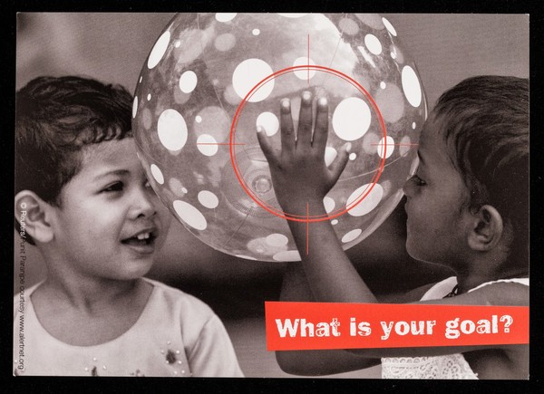 [British Red Cross Society postcard promoting diversity : "What is your goal?].