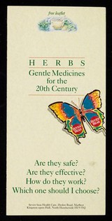 [Leaflet advertising a range of herbal remedies from Seven Seas Health Care (Marfleet, Kingston-upon-Hull)].