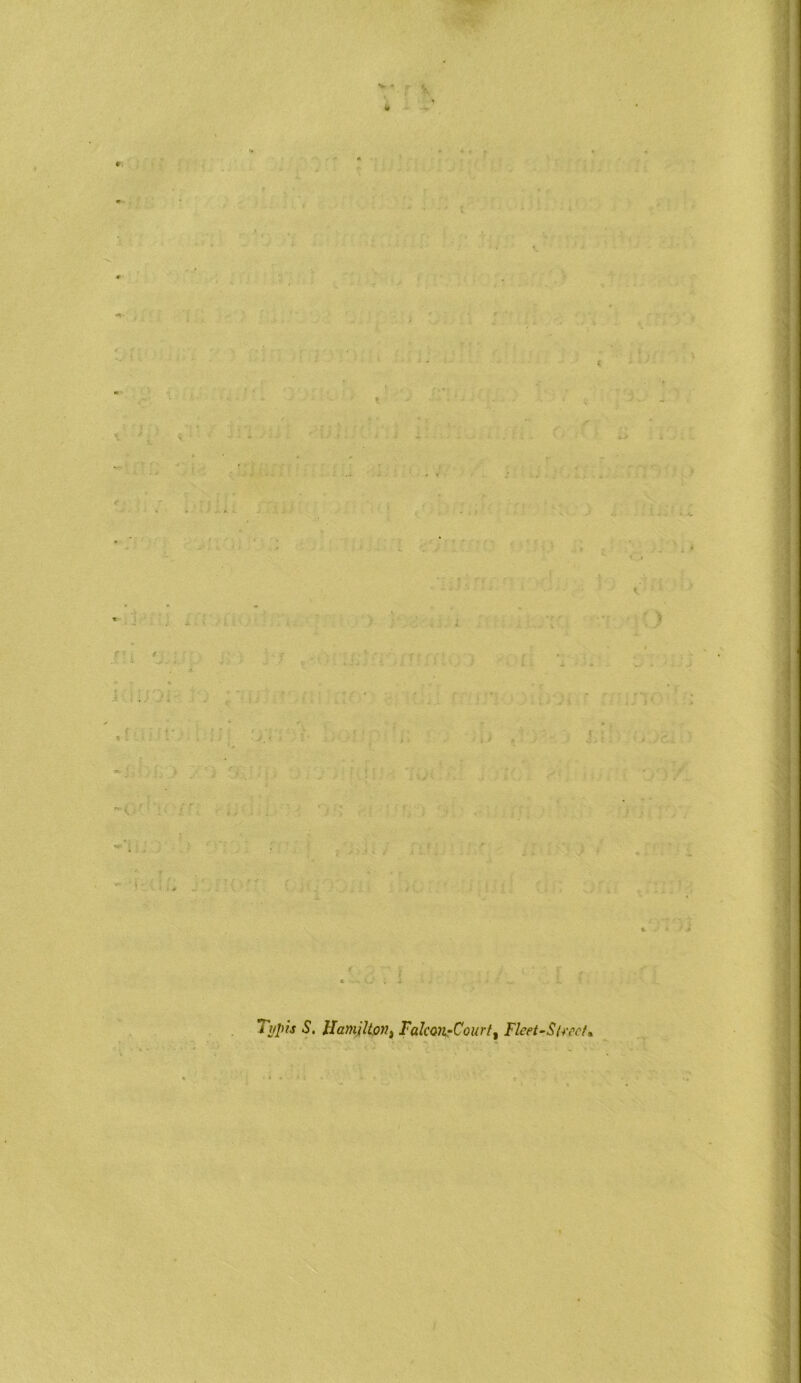 Typis S. Hamltow, Falcon-Court, Fleet-SlrecU