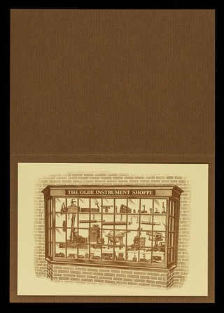 The Olde Instrument Shoppe / J.B. McCormick, M.D. ; woodblock engraving was executed by N. Paul Quirk.