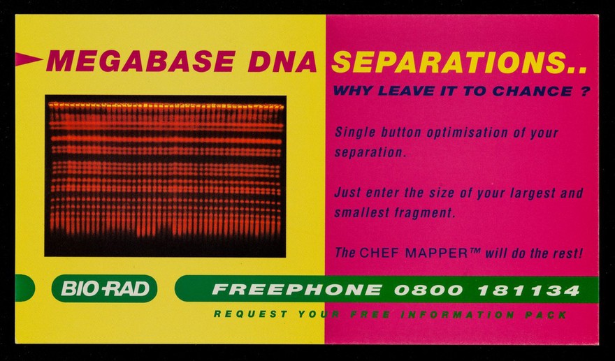 Megabase DNA separations.. : why leave it to chance? / Bio-Rad Laboratories Ltd.