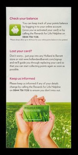 Holland & Barrett rewards for life : rewarding a healthier way of life / Holland & Barrett.