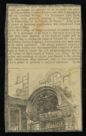 [Newspaper clipping showing the skeletons of Mademoiselle Crachani, a Sicilian dwarf and Patrick O'Brien, the Irish Giant on display at the Royal College of Surgeons].