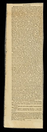 [Newspaper cutting, "Giants" (1842?) about the possibility of an ancient race of giants].
