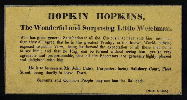 Hopkin Hopkins : the wonderful and surpising little Welchman.