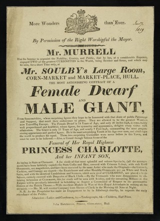 The most astonishing contrast of a female dwarf and male giant.