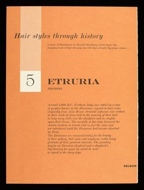 Hairstyles through history. 5, Etruria, shepherd.