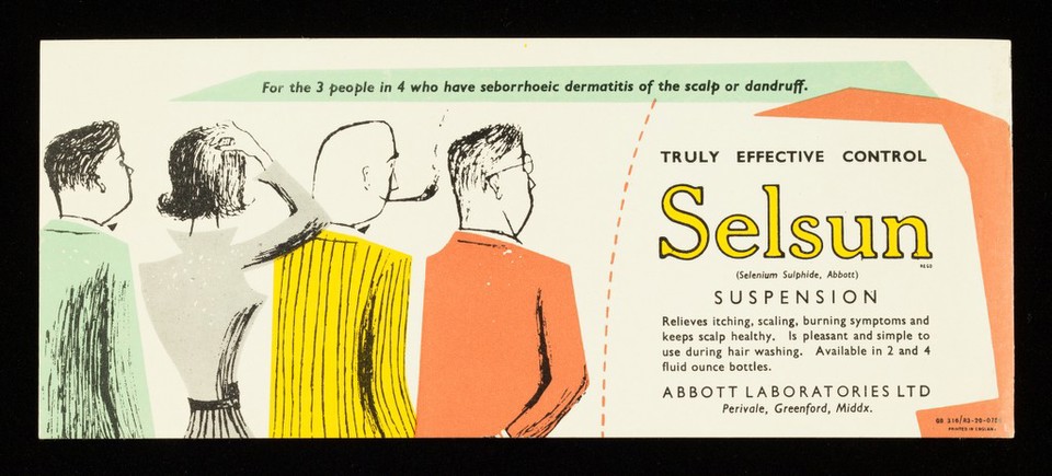 Truly effective control, Selsun (Selenium Suphide, Abbott) suspension.