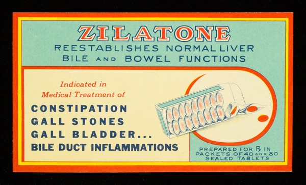 Zilatone reestablishes normal liver, bile and bowel functions.