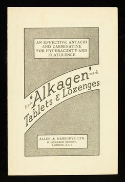 'Alkagen' tablets & lozenges : an effective antacid and carminative for hyperacidity and flatulence.
