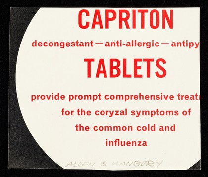 Capriton tablets.