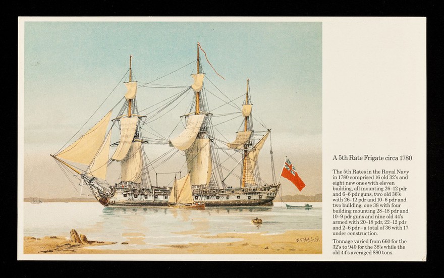 Guanimycin suspension forte : a 5th rate frigate circa 1780.
