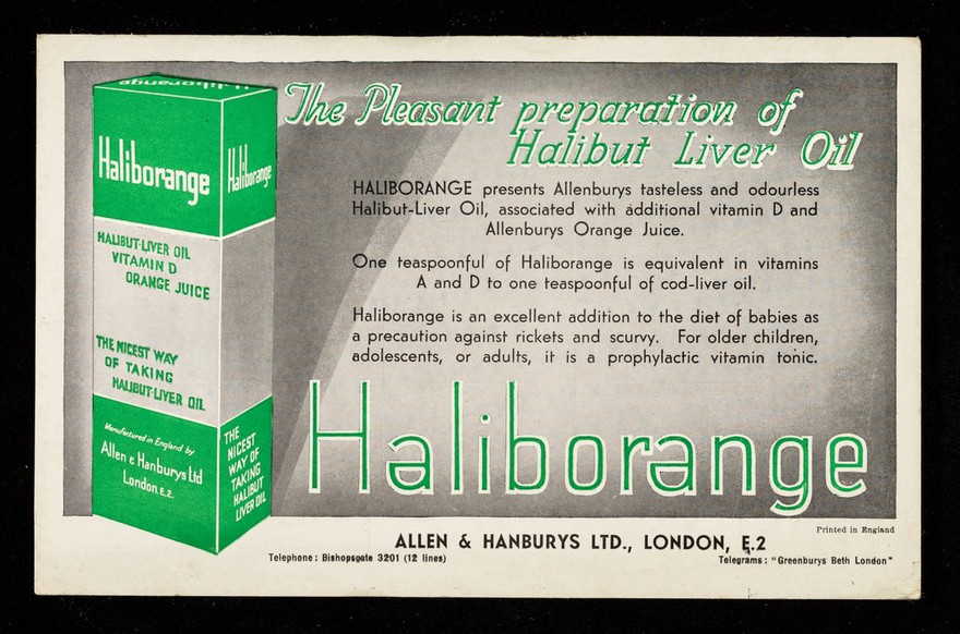 The pleasant preparation of Halibut Liver Oil.