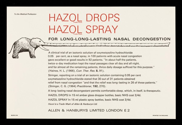 Hazol Drops, Hazol Spray for long-long-lasting nasal decongestion : hooded-merganser.