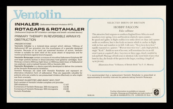 Ventolin inhaler rotacaps and rotahaler : hobby.