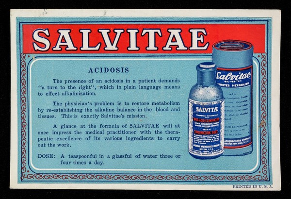 Salvitae : acidosis.