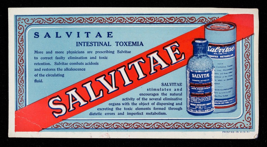 Salvitae : intestinal toxemia.