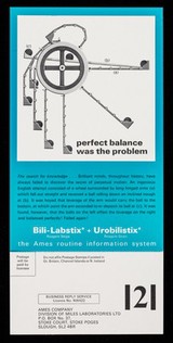 Perfect balance was the problem : Bili-Labstix + Urobilitstix, the Ames routine urine information system.