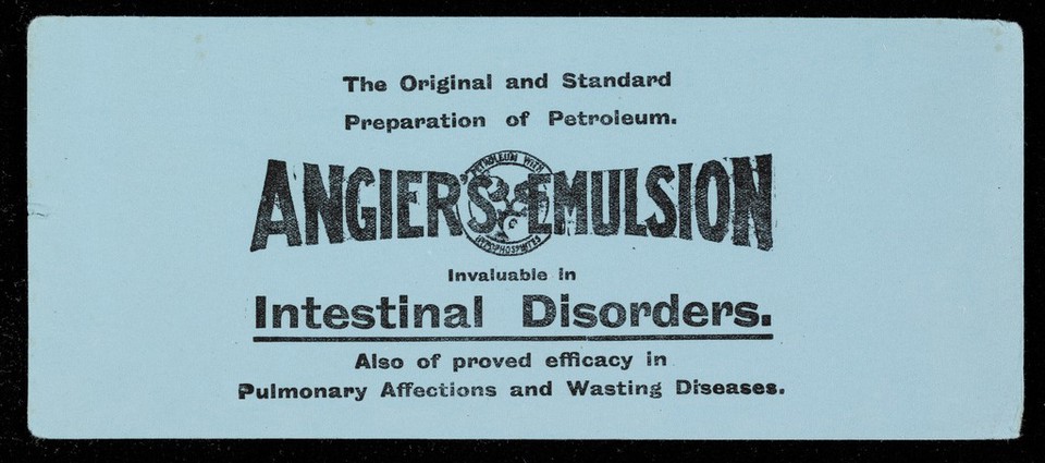 Angier's Emulsion : the original and standard preparation of petroleum.