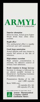 The unique absorption of Armyl, brand of Lymecycline.