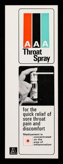 Chymoral resolves inflammation relieves pain speeds recovery : AAA throat spray for the quick relief of sore throat pain and discomfort.