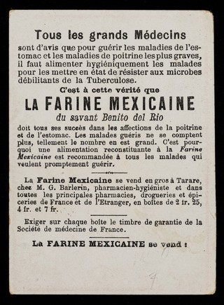 Farine Maxicaine : Le Cris de Paris 12.
