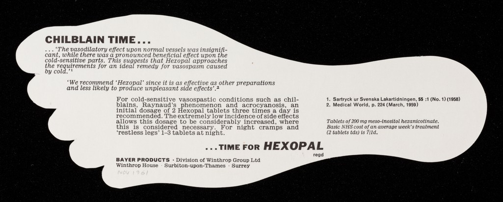 Chilblain time... : ...time for Hexopal.