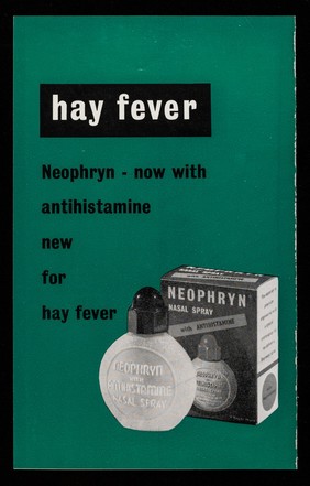 Increase your turnover this spring and summer : hay fever Neophryn - now with antihistamine new for hay fever.