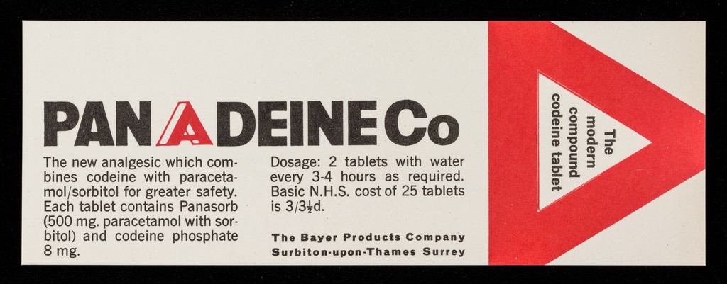 Panadeine Co. : the modern compound codeine tablet.