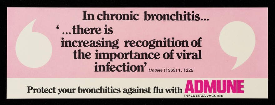 In chronic bronchitis...'there is increasing recognition of the importance of viral infection'.