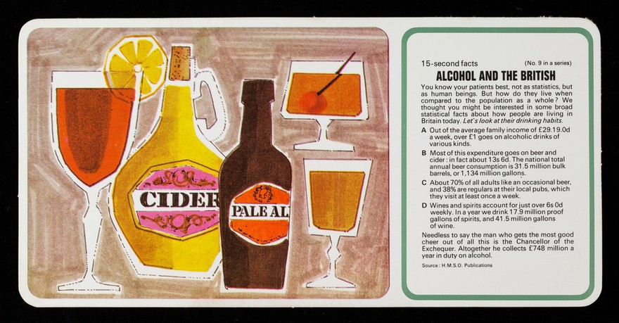 For patients with pain Paramol-118 : alcohol and the British.