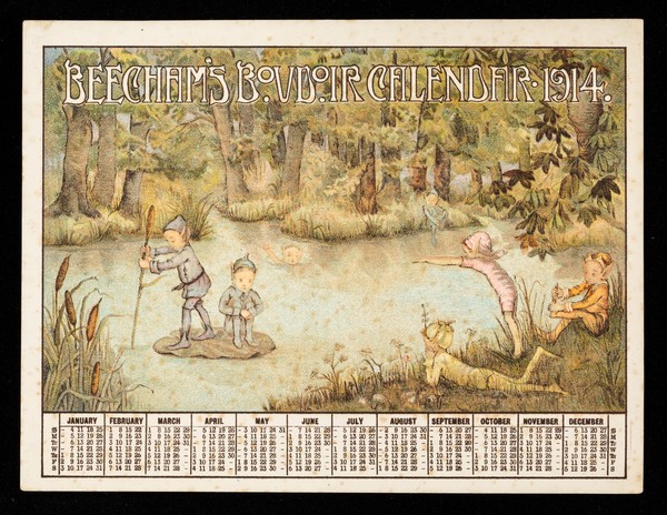 Beecham's boudoir calendar 1914.