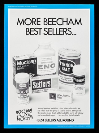 More Beecham best sellers... : Beecham home medicines - best sellers all round.