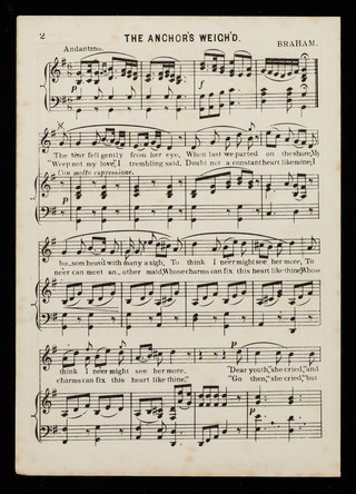 Beecham's music portfolio. No. 28, The anchor's weigh'd.