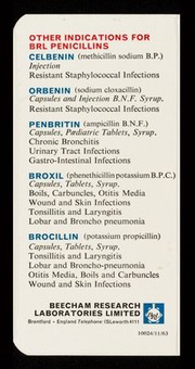 Penbritin for injection : broad spectrum penicillin.