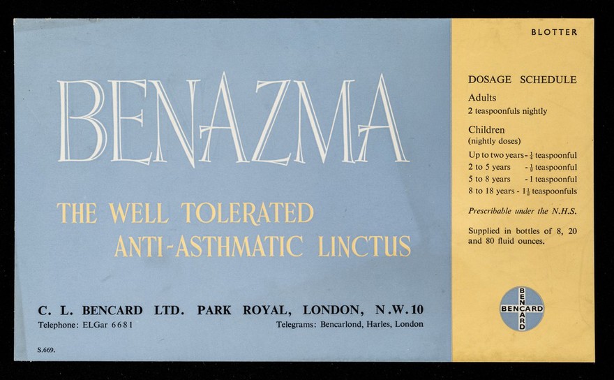 Benazma : the well tolerated anti-asthmatic linctus.
