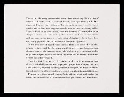 Ferraplex B effective, well-tolerated, oral therapy of iron-deficiency anaemia. 2, Protula.